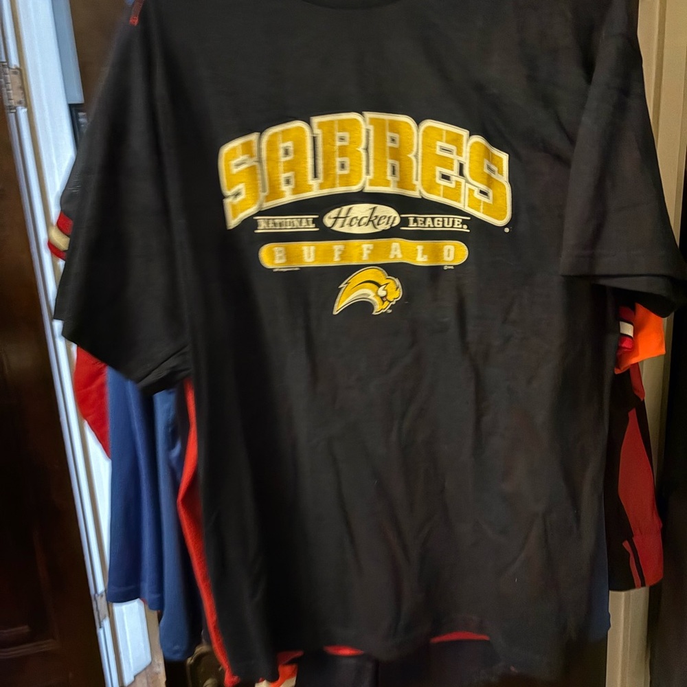 NHL Sabres Black and Yellow T-Shirt